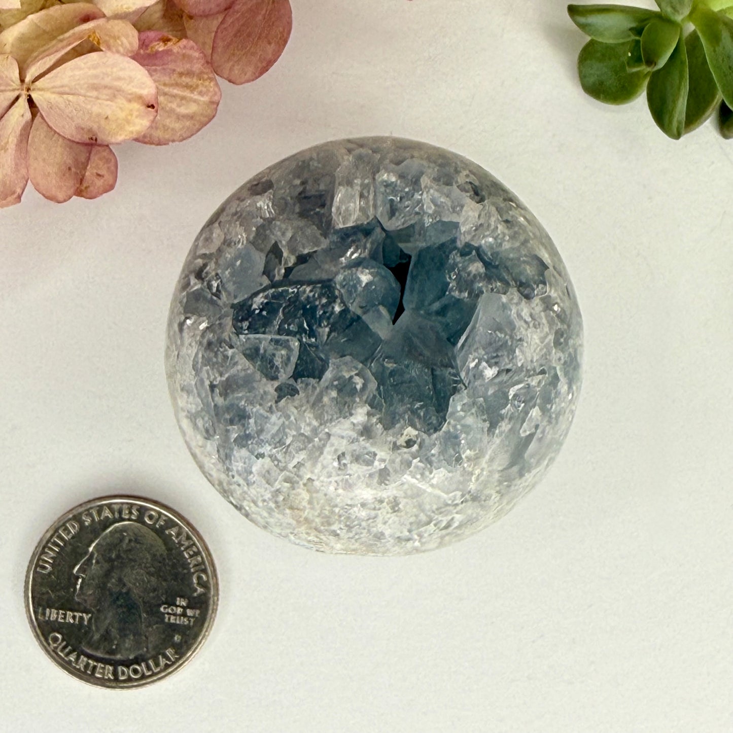 Celestite // Cluster // Sphere