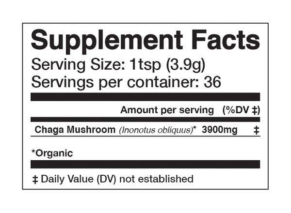 Chaga | Organic Mushroom Powder // Body Guard