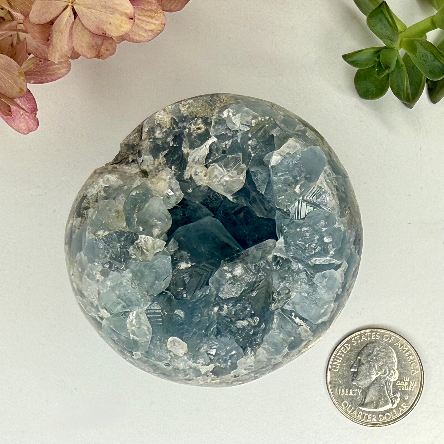 Celestite // Cluster // Sphere