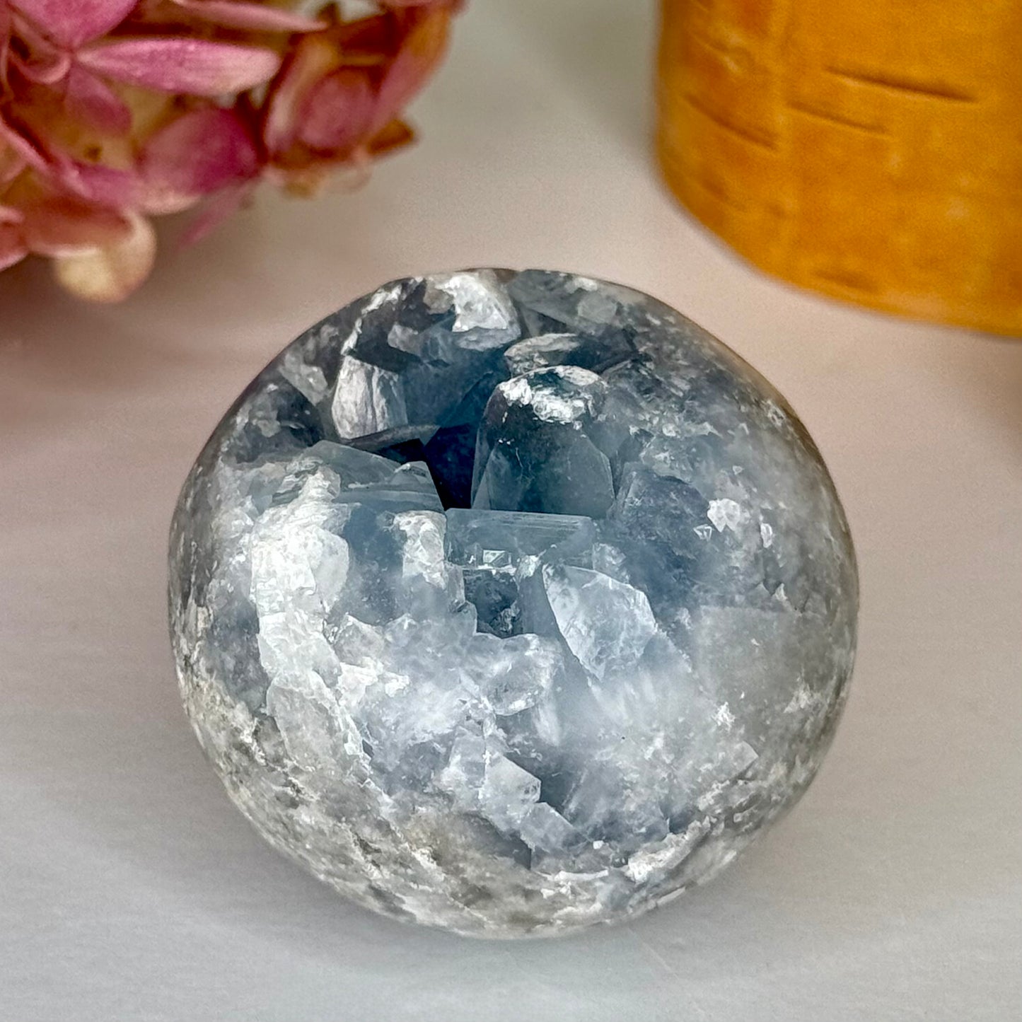 Celestite // Cluster // Sphere