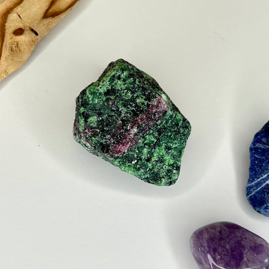 Zoisite with Ruby // Rough