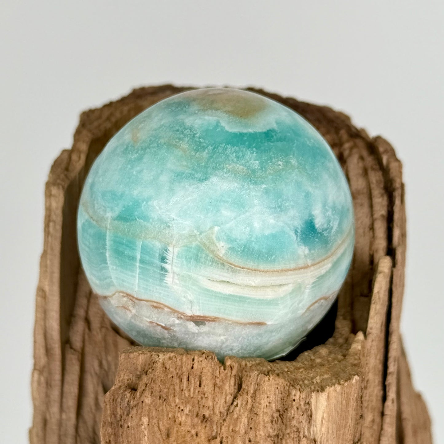 Aragonite // Blue // Sphere