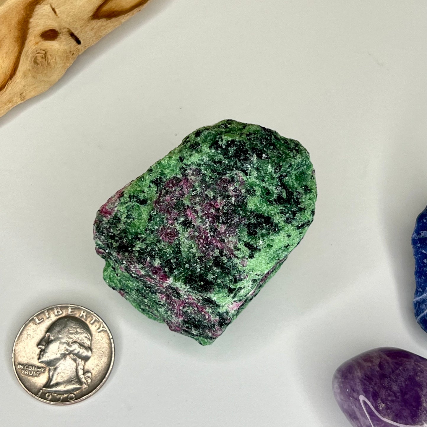 Zoisite with Ruby // Rough
