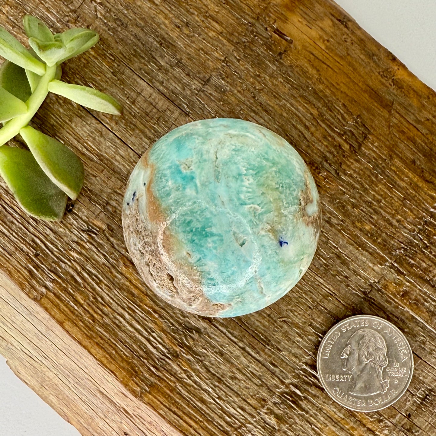 Aragonite // Blue // Sphere