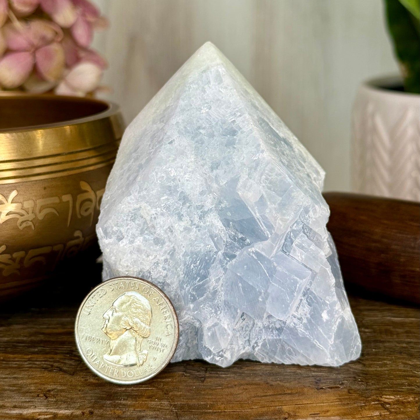 Calcite // Blue // Free Form Point