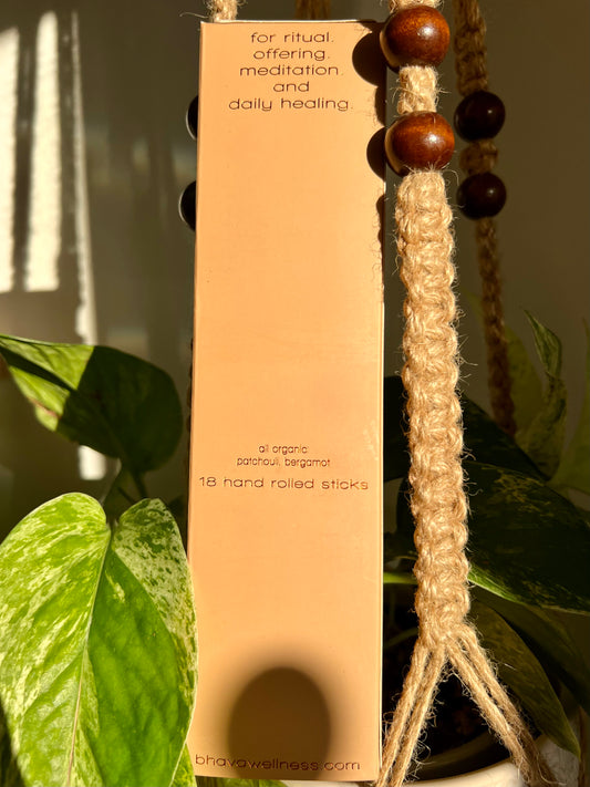 Patchouli Sun Incense // Bhava Wellness // Organic
