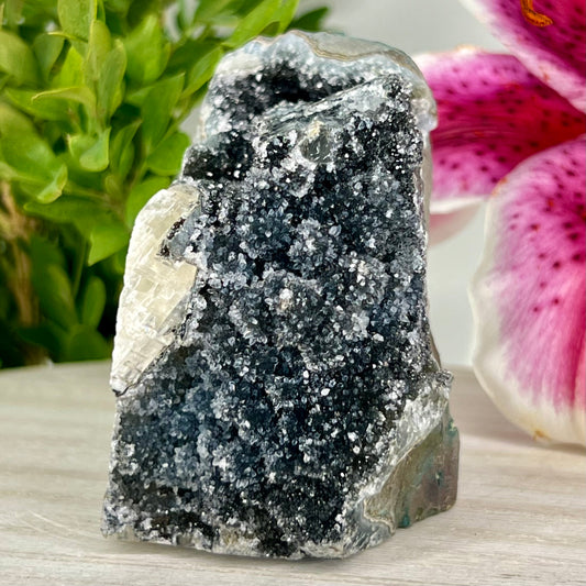 Amethyst // Black // Druzy with Base