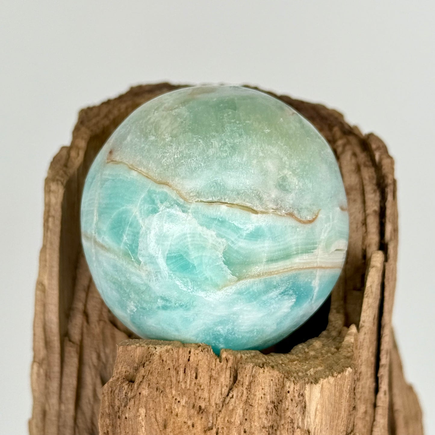 Aragonite // Blue // Sphere