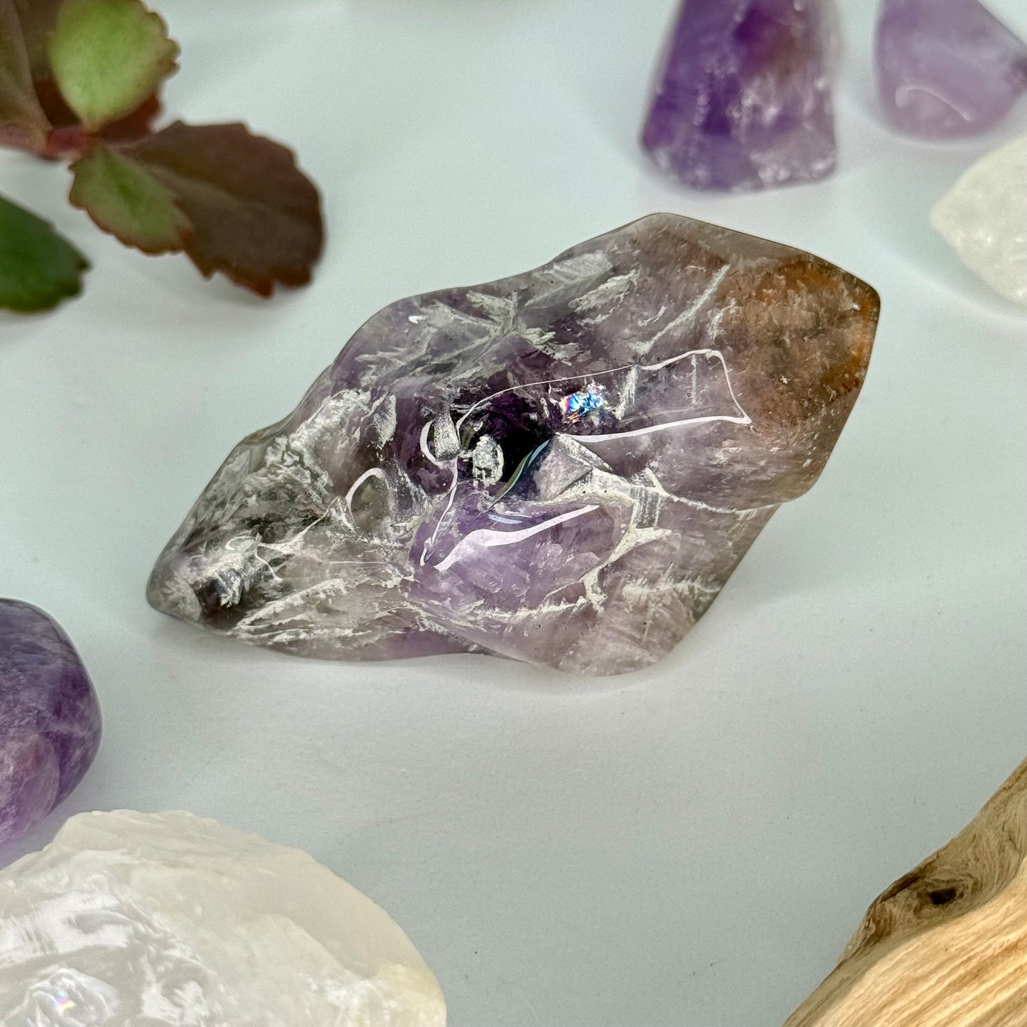 Red Cap // Amethyst // Polished // Points