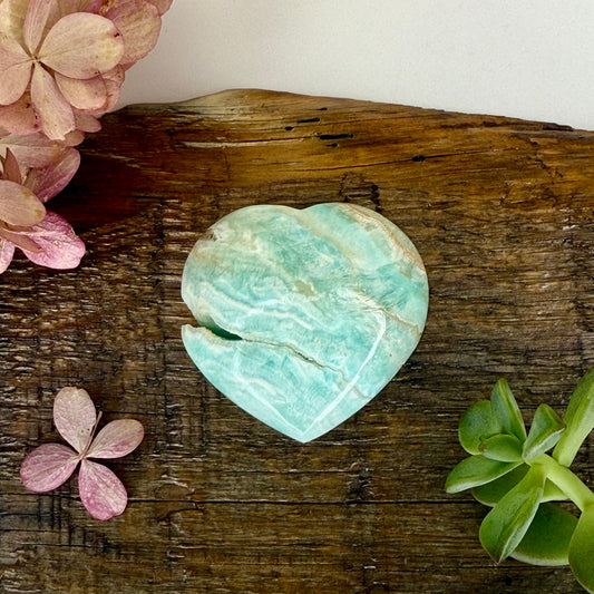Aragonite // Blue // Heart