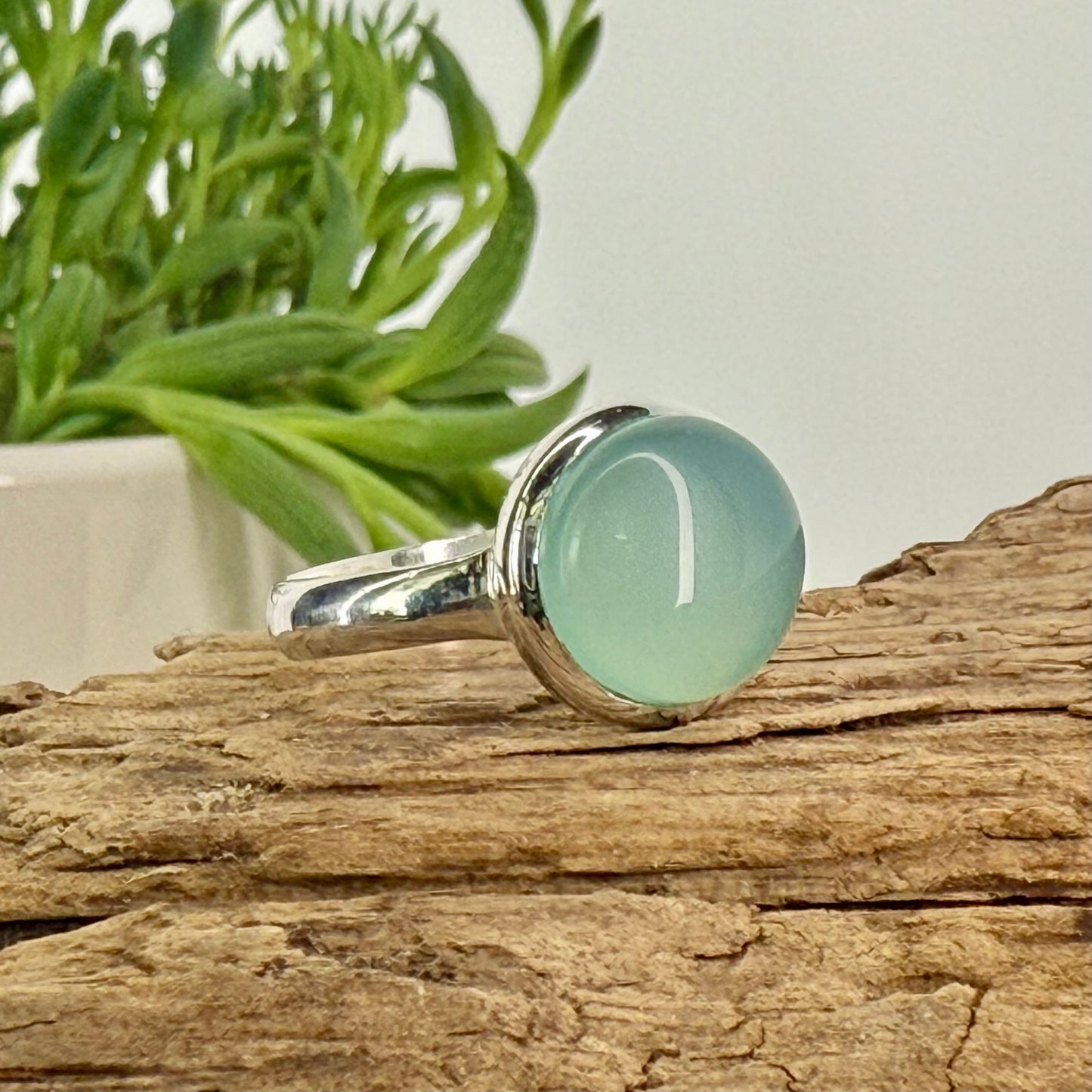 Chalcedony // Blue // Size 9 // Ring