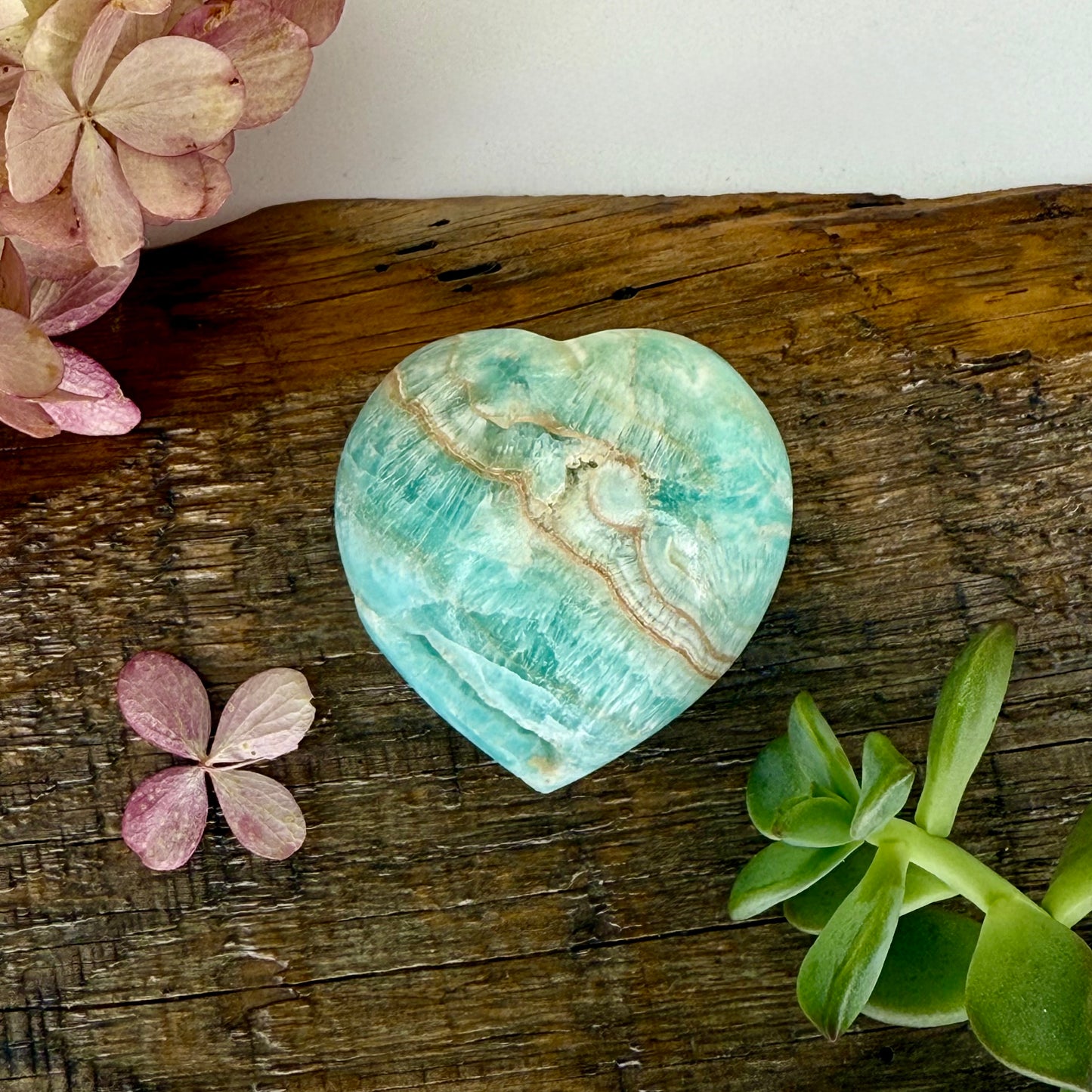 Aragonite // Blue // Heart