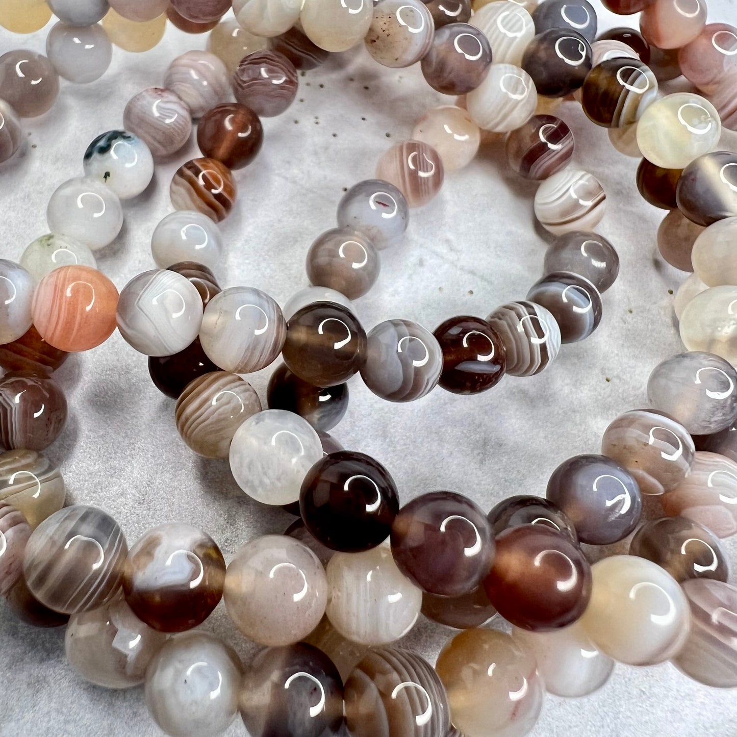 Botswana Agate // 6mm // Bracelets