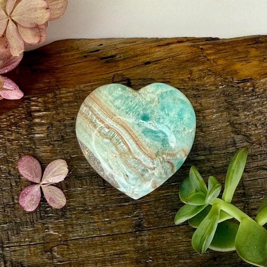 Aragonite // Blue // Heart