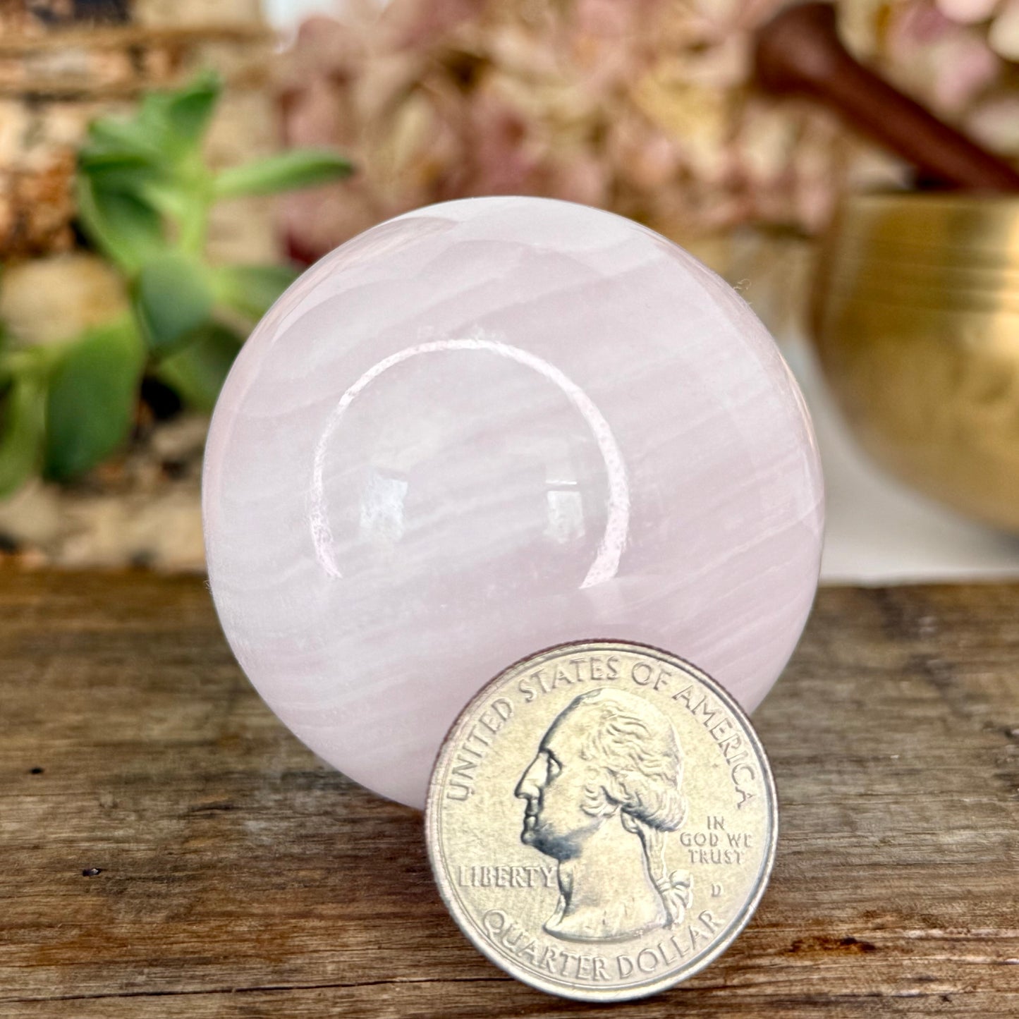Calcite // Pink Mangano // Sphere