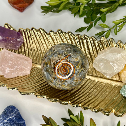 Kyanite // Blue // Orgonite // Sphere