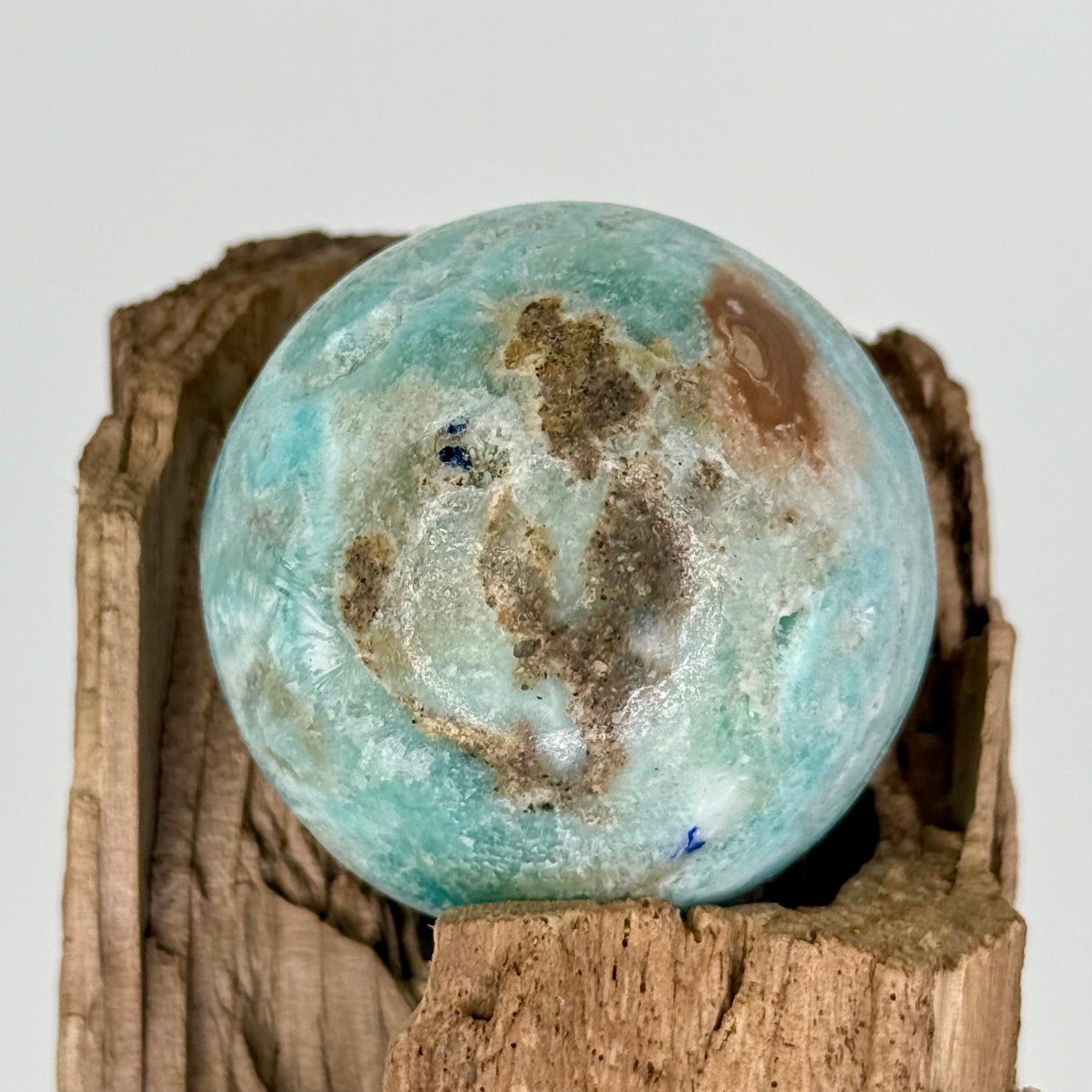 Aragonite // Blue // Sphere