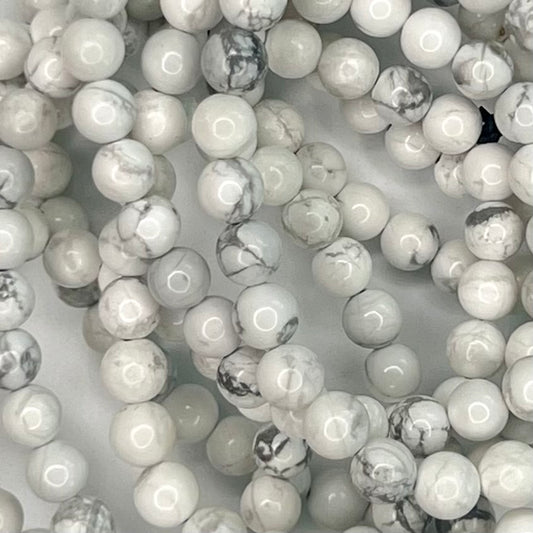 Howlite // 6mm // Braceletjb