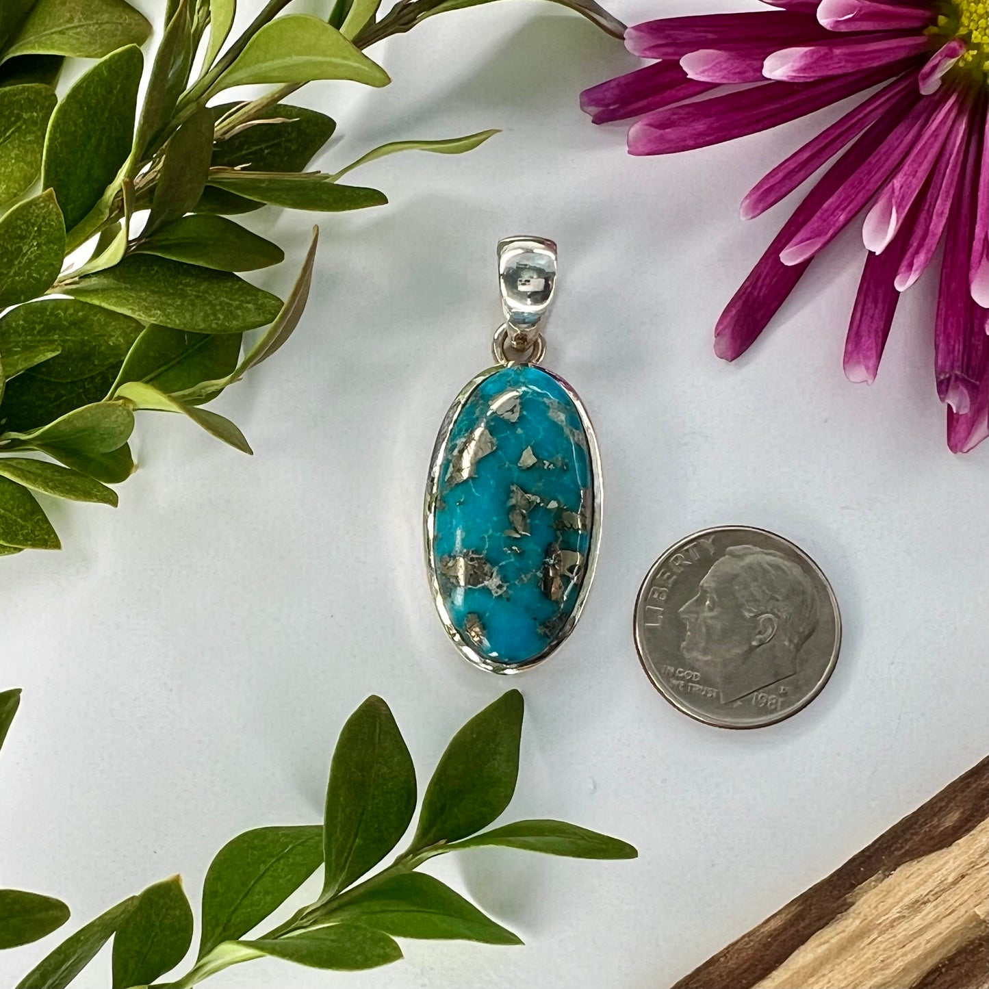 Turquoise // Copper Inclusions // Pendant