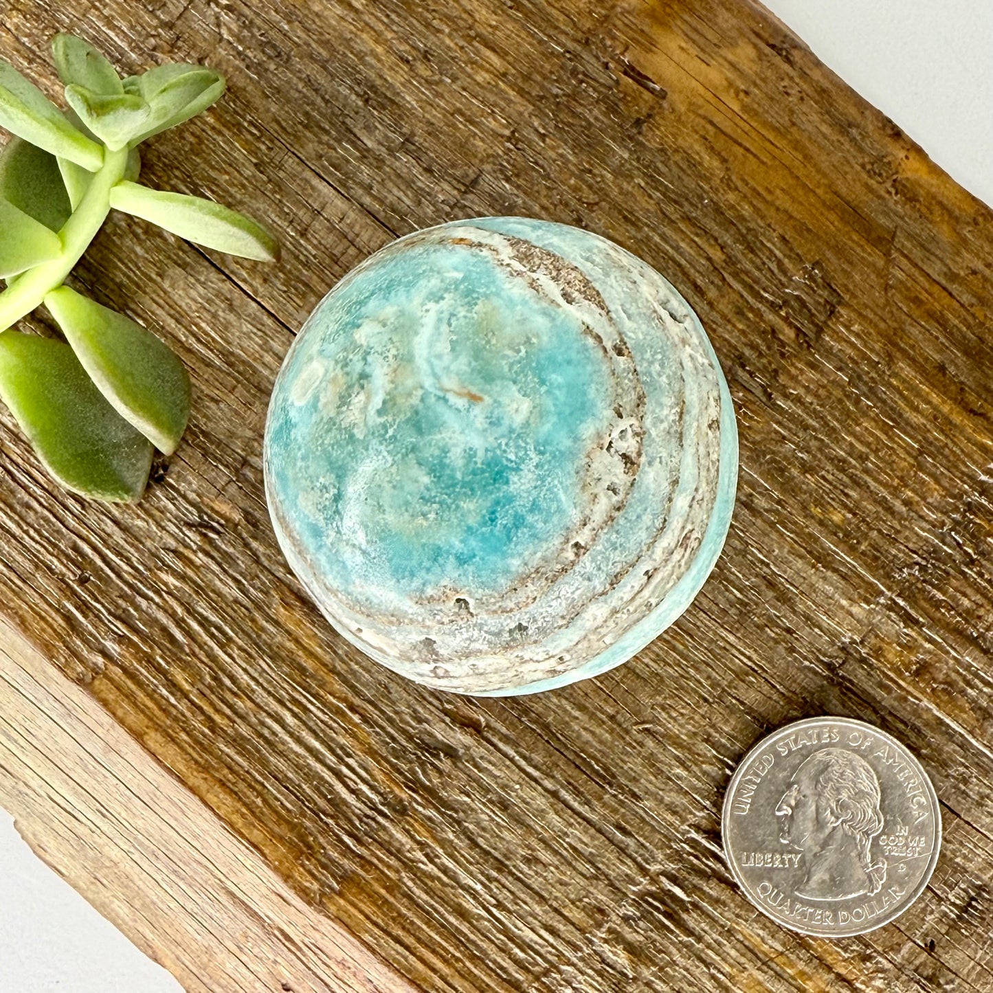 Aragonite // Blue // Sphere