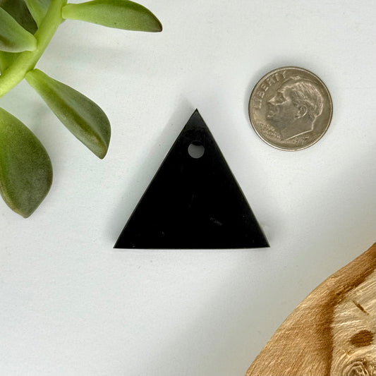 Shungite // Triangle // Pendant