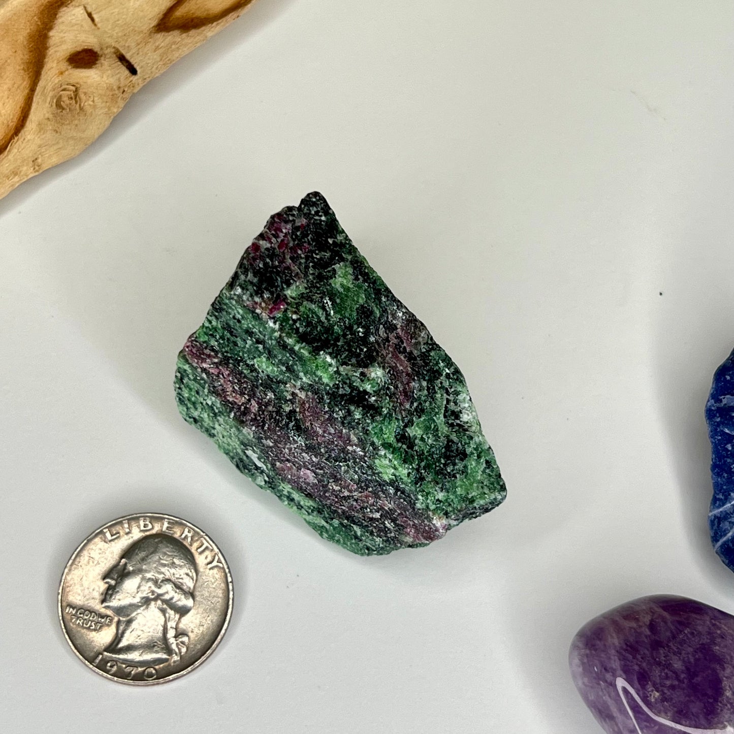 Zoisite with Ruby // Rough