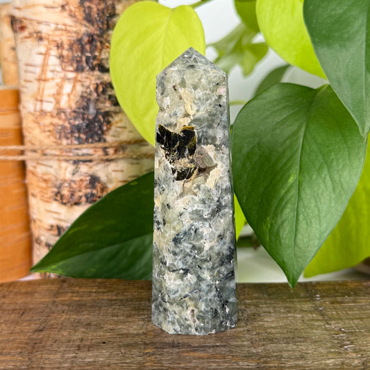 Prehnite w/ Epidote Inclusions // Tower