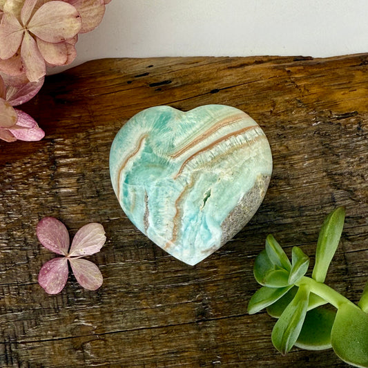 Aragonite // Blue // Heart