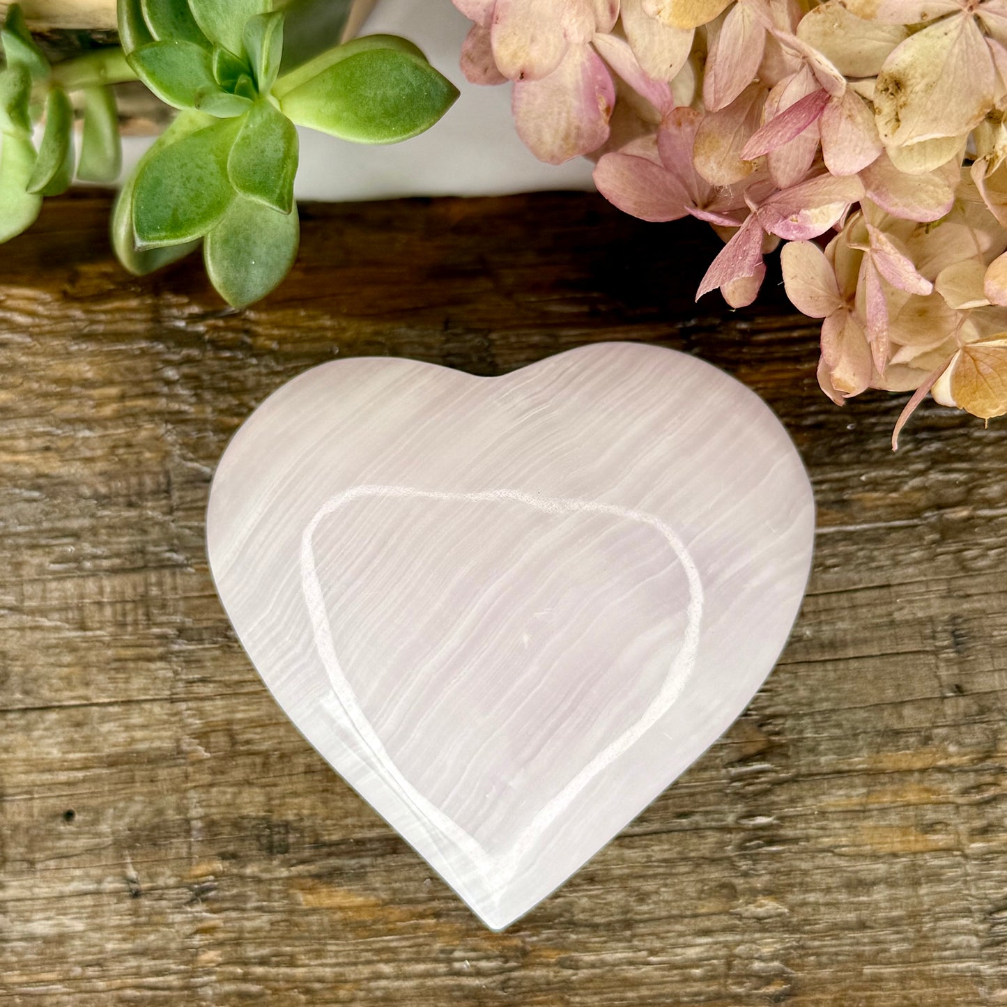 Calcite // Pink Mangano // Heart