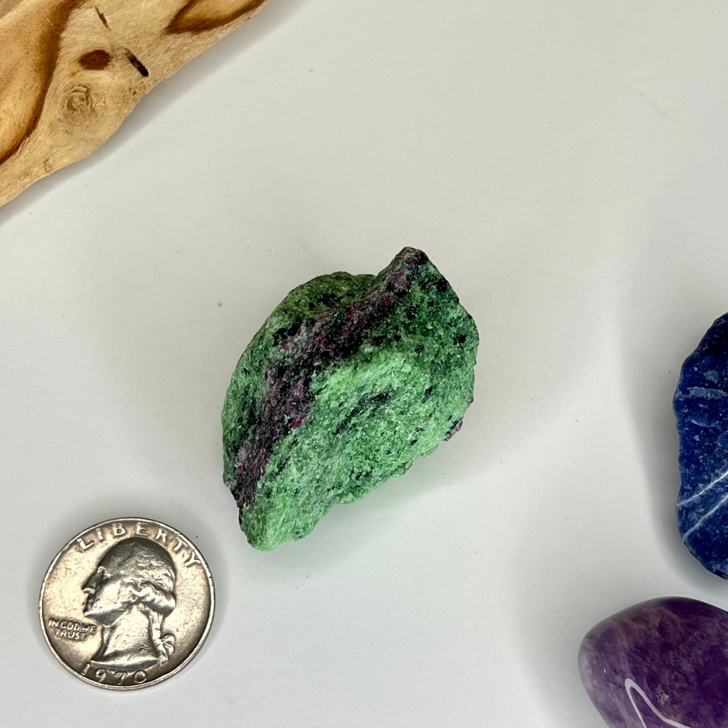 Zoisite with Ruby // Rough