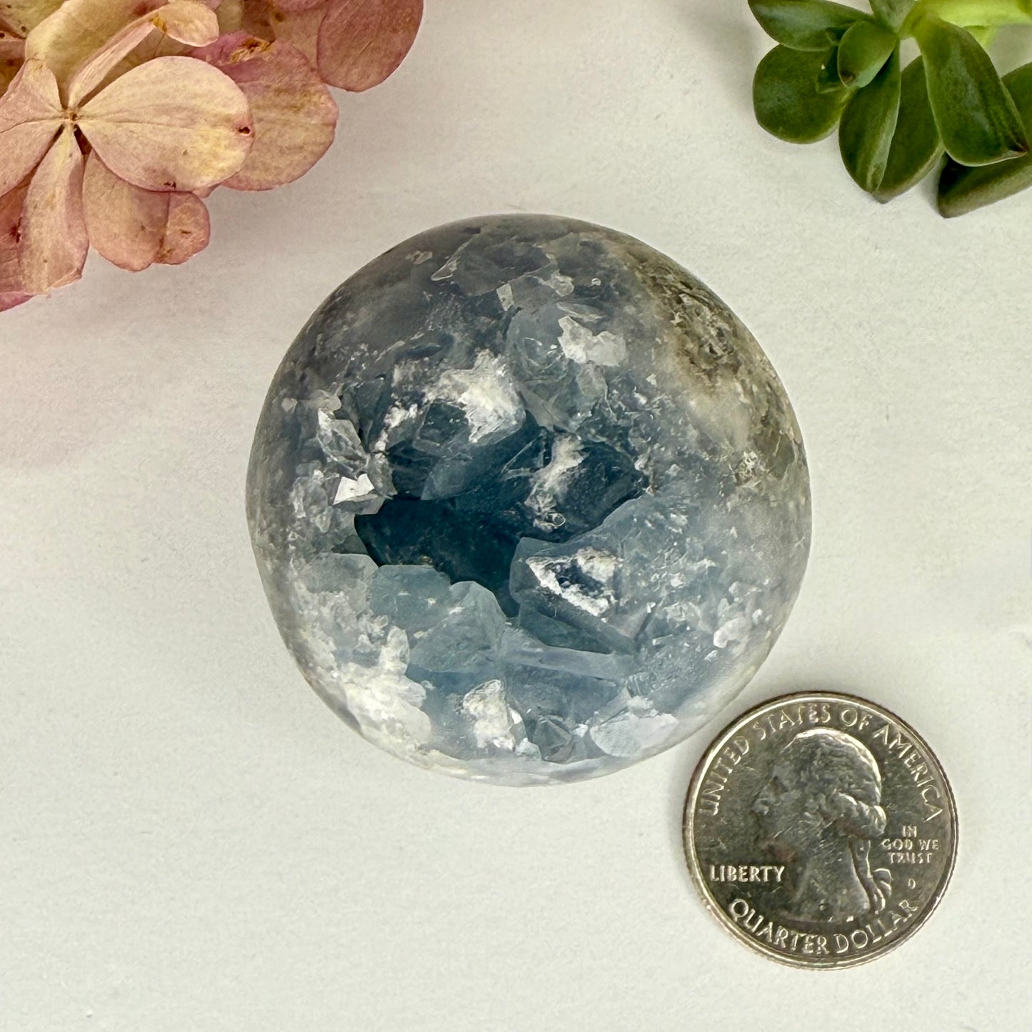 Celestite // Cluster // Sphere