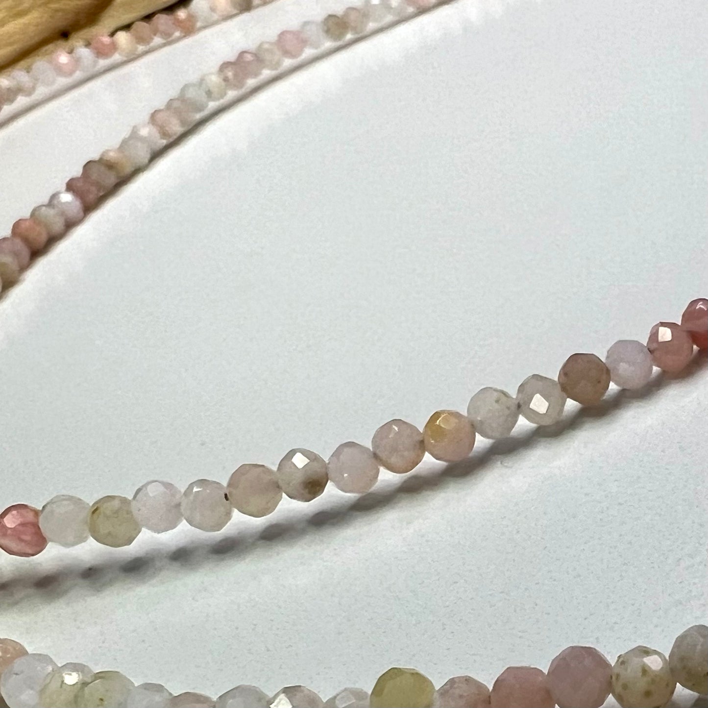 Opal // Pink // 3mm// Necklace // 17”
