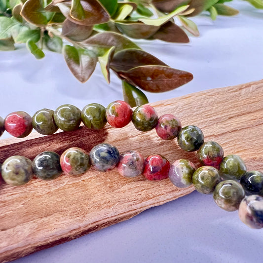 Jasper // Unakite // 4mm // Bracelet