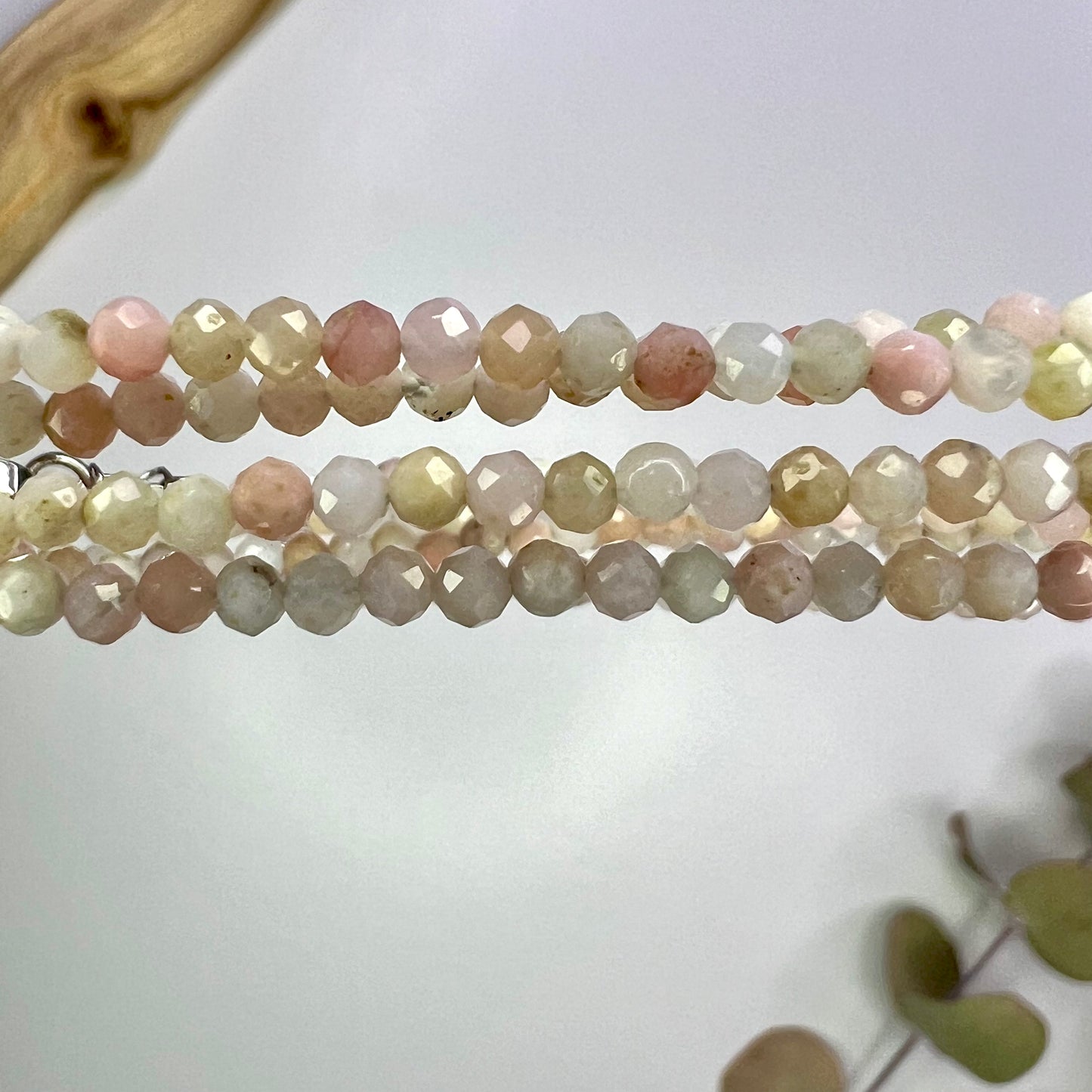 Opal // Pink // 3mm// Necklace // 17”