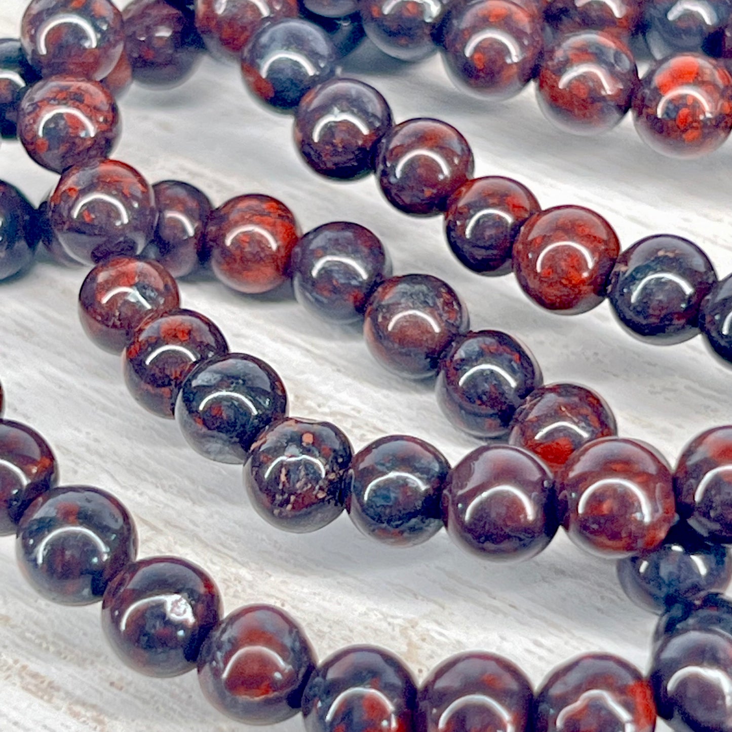 Hematite // Red Jasper // 6mm // Bracelets