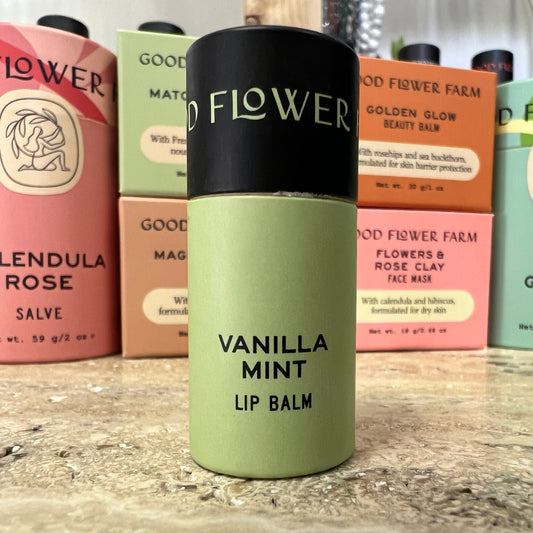 Basil Mint Lip Balm // Good Flower Farm