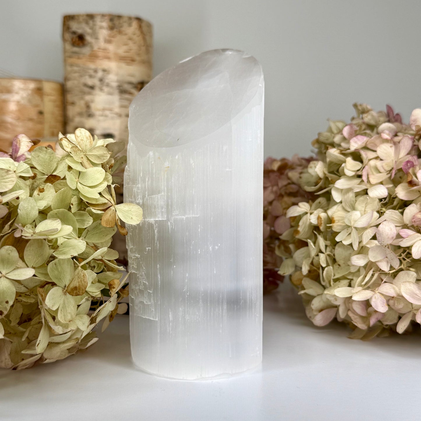 Selenite // Cylinder // Lamp