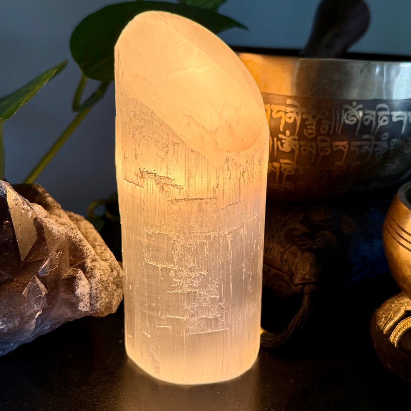 Selenite // Cylinder // Lamp