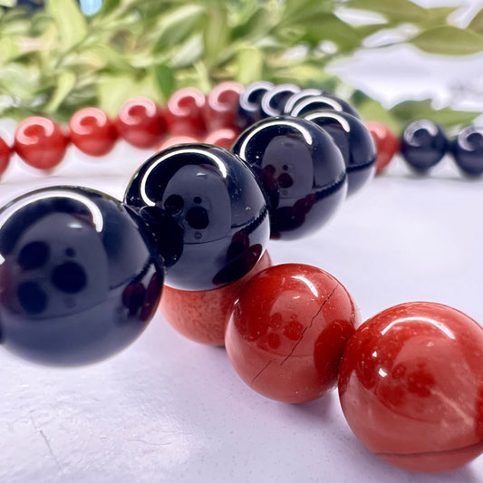 Obsidian // Black // Jasper // Red // 8mm // Bracelet