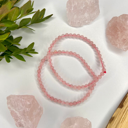 Rose Quartz // 4mm // Bracelets