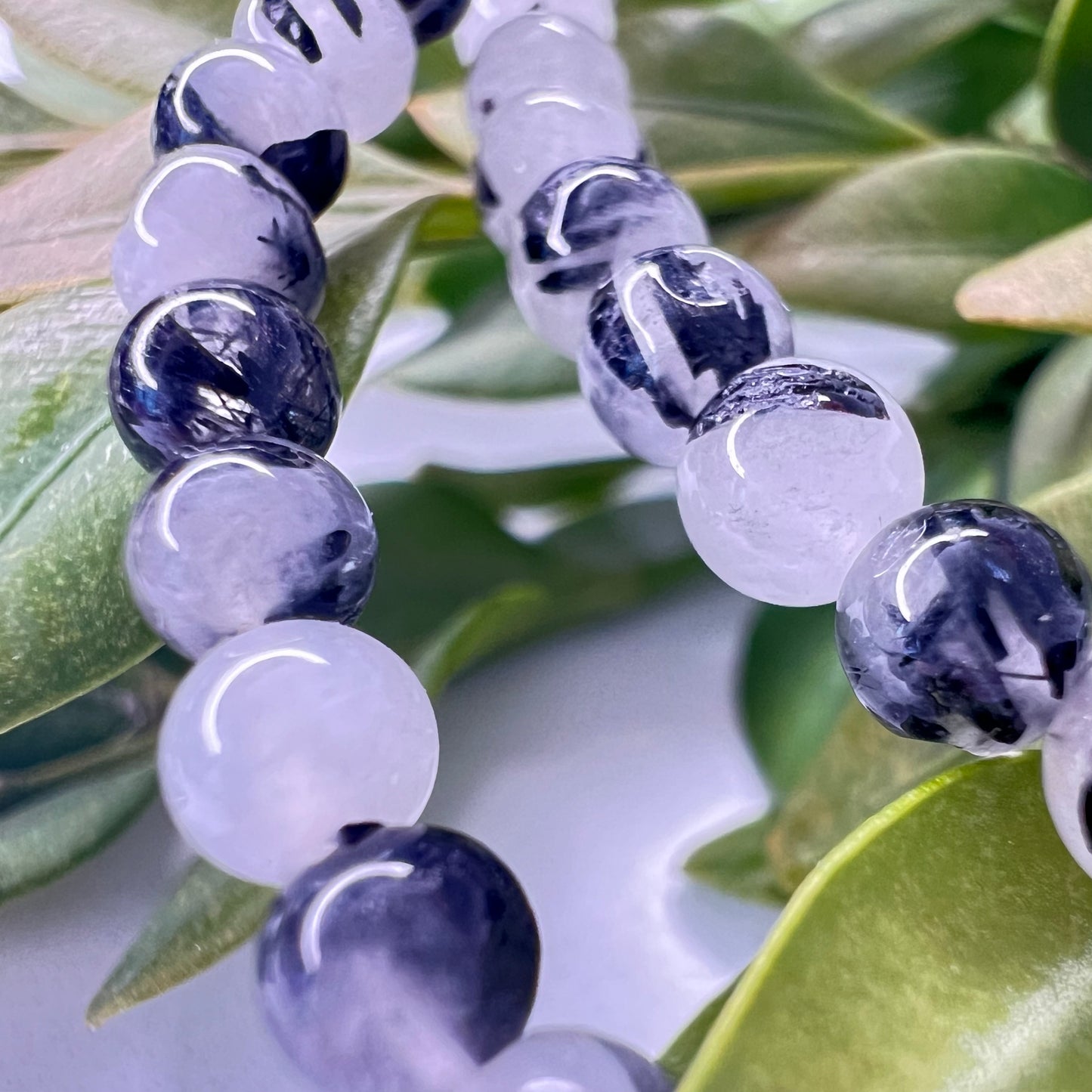 Tourmaline // Quartz // 4mm // Bracelet