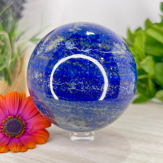 Lapis Lazuli // Pyrite Inclusions // Sphere