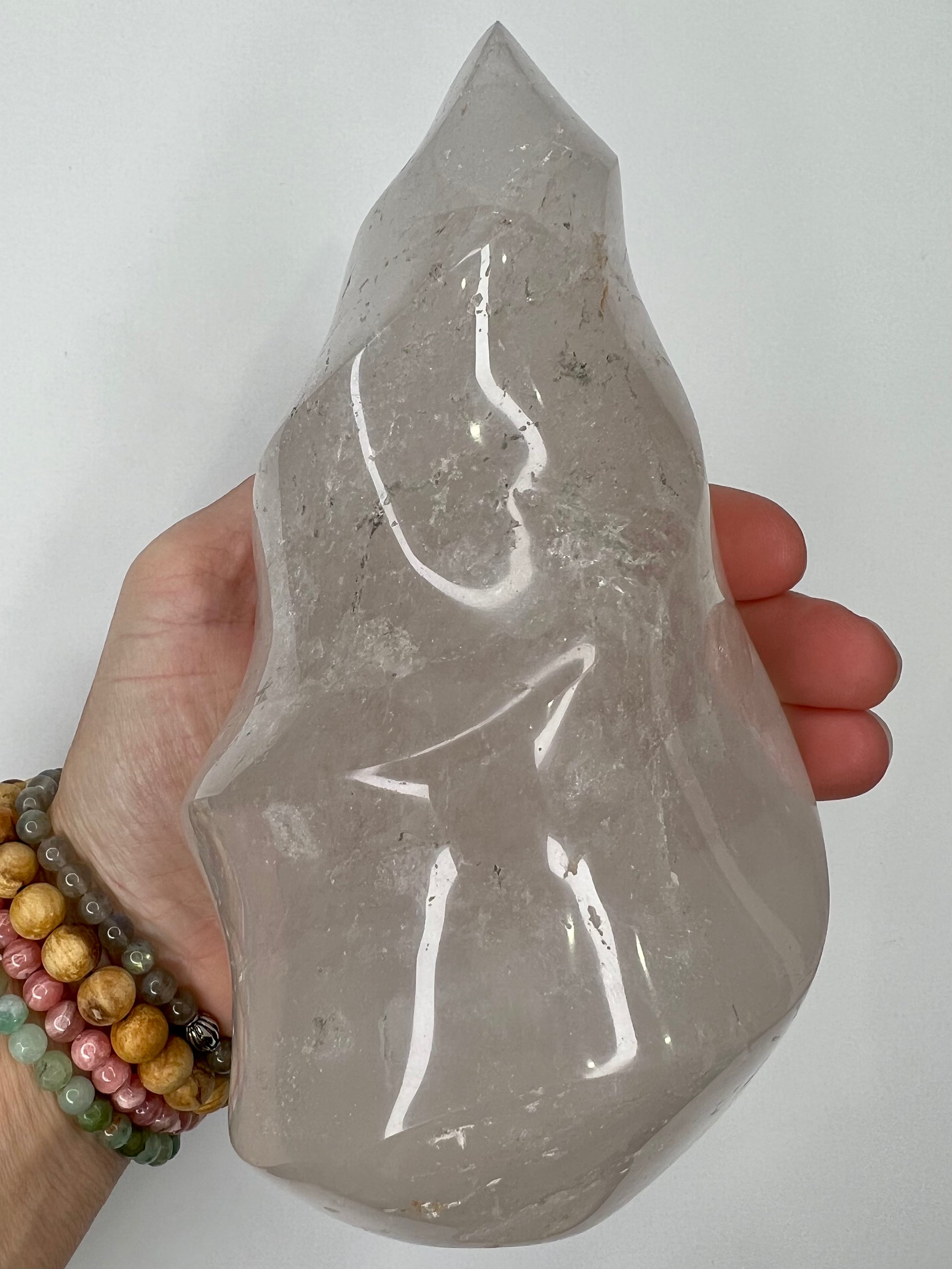 Quartz, Clear - Flame - SolRising The Rock Shop