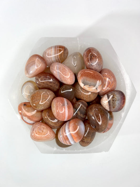 Fire Agate // Tumbled - SolRising The Rock Shop