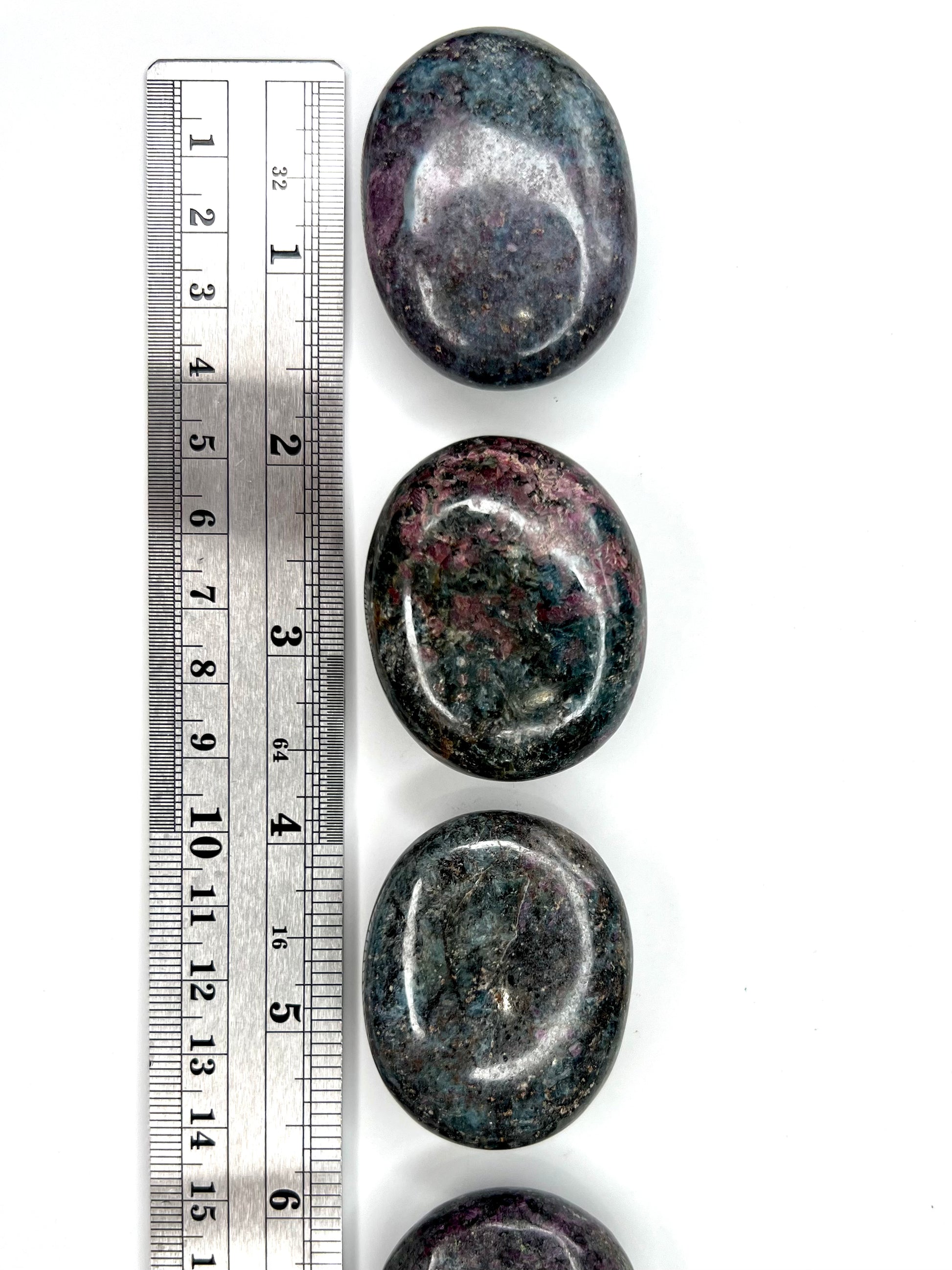 Ruby // Kyanite // Palm Stones - SolRising The Rock Shop