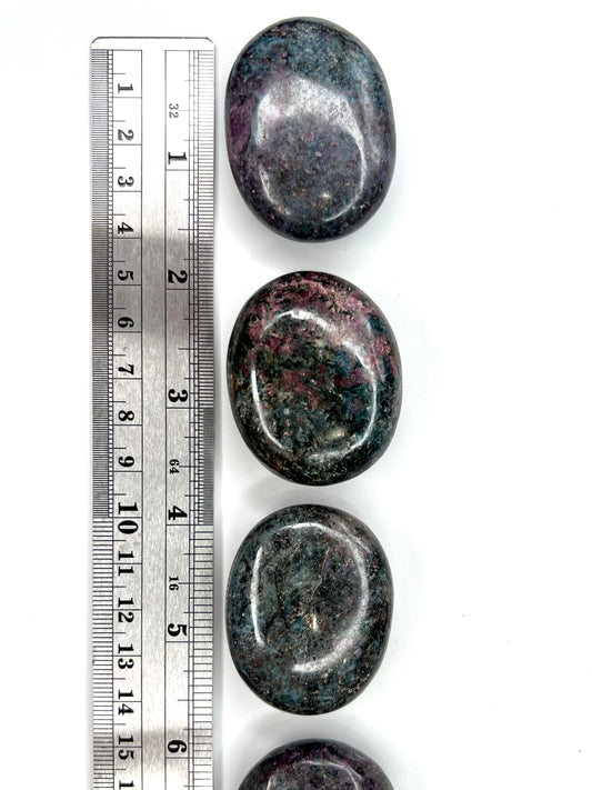 Ruby // Kyanite // Palm Stones - SolRising The Rock Shop
