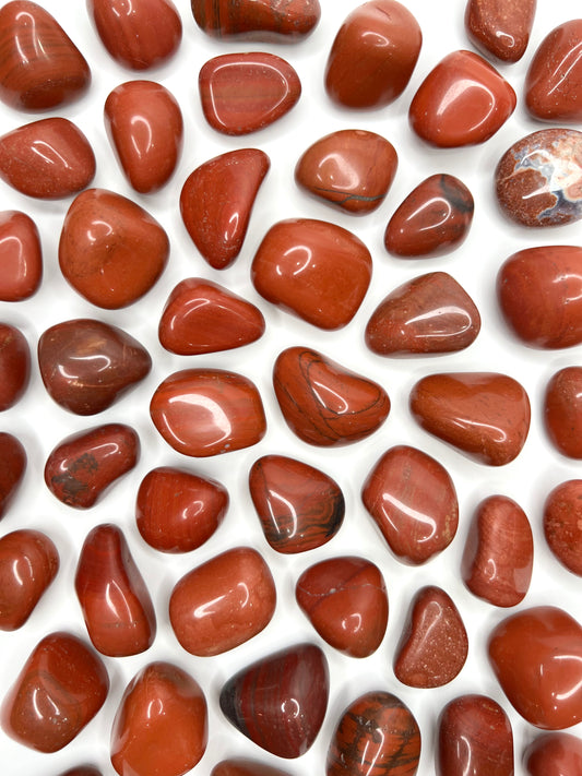 Red Jasper // Indian // Tumbled - SolRising The Rock Shop