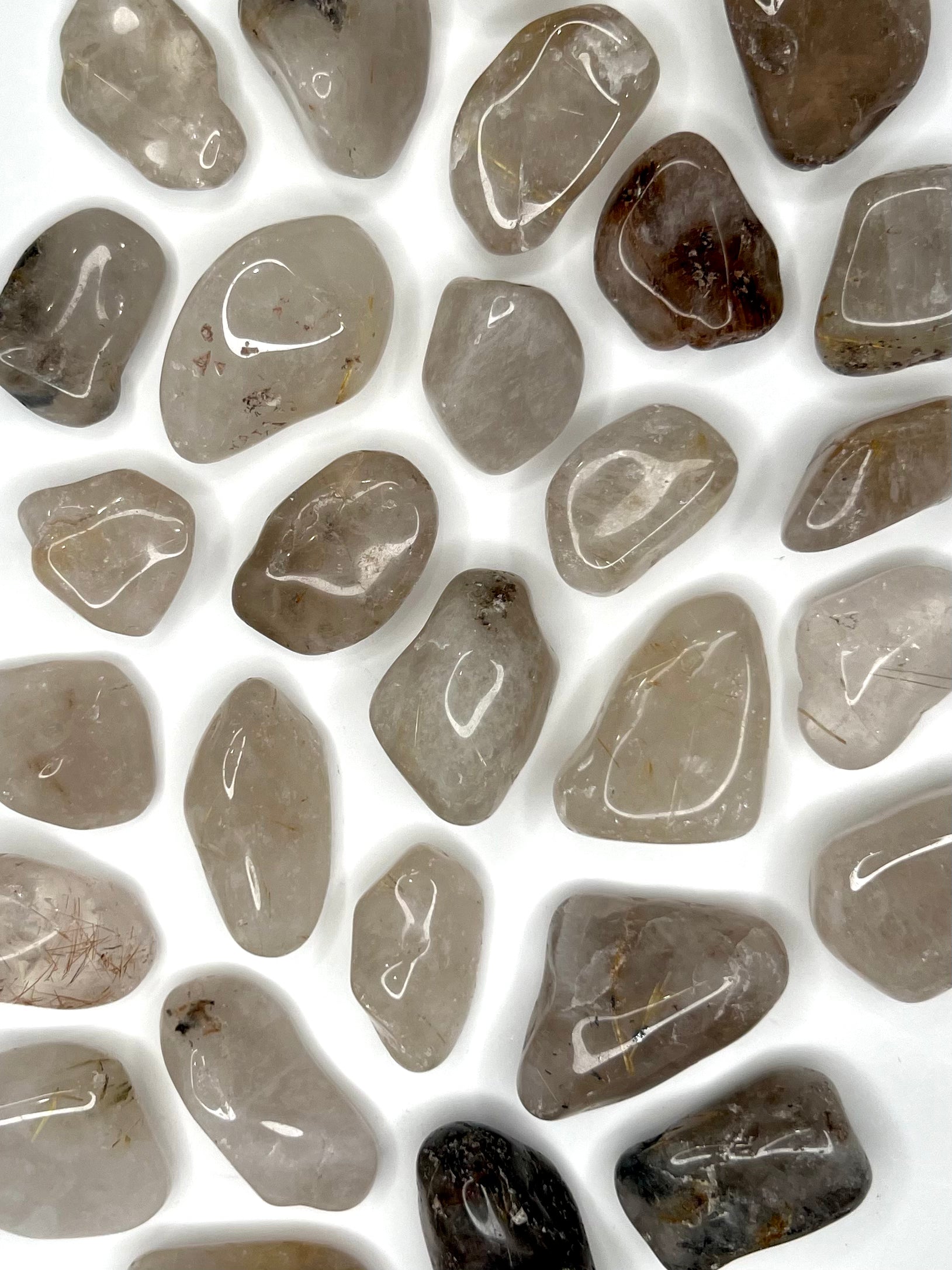 Quartz // Rutilated // Tumbled - SolRising The Rock Shop