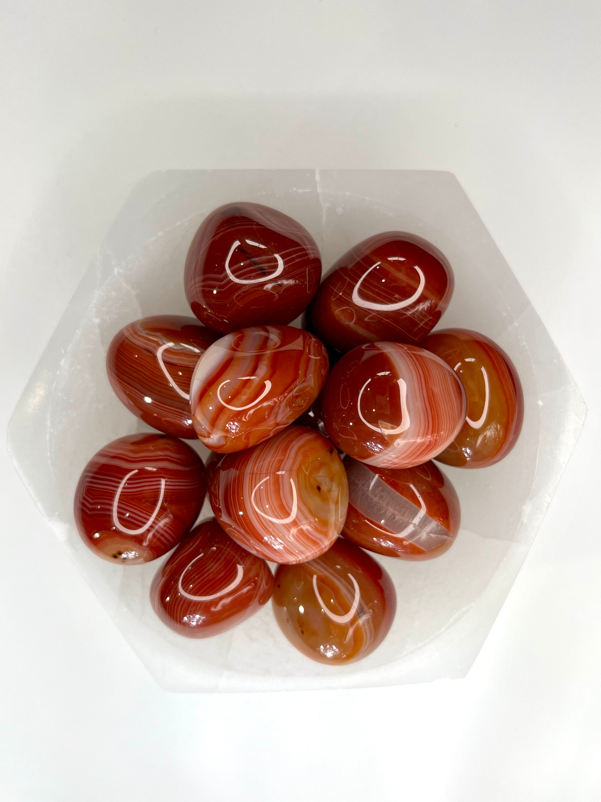 Carnelian // Banded // Tumbled - SolRising The Rock Shop