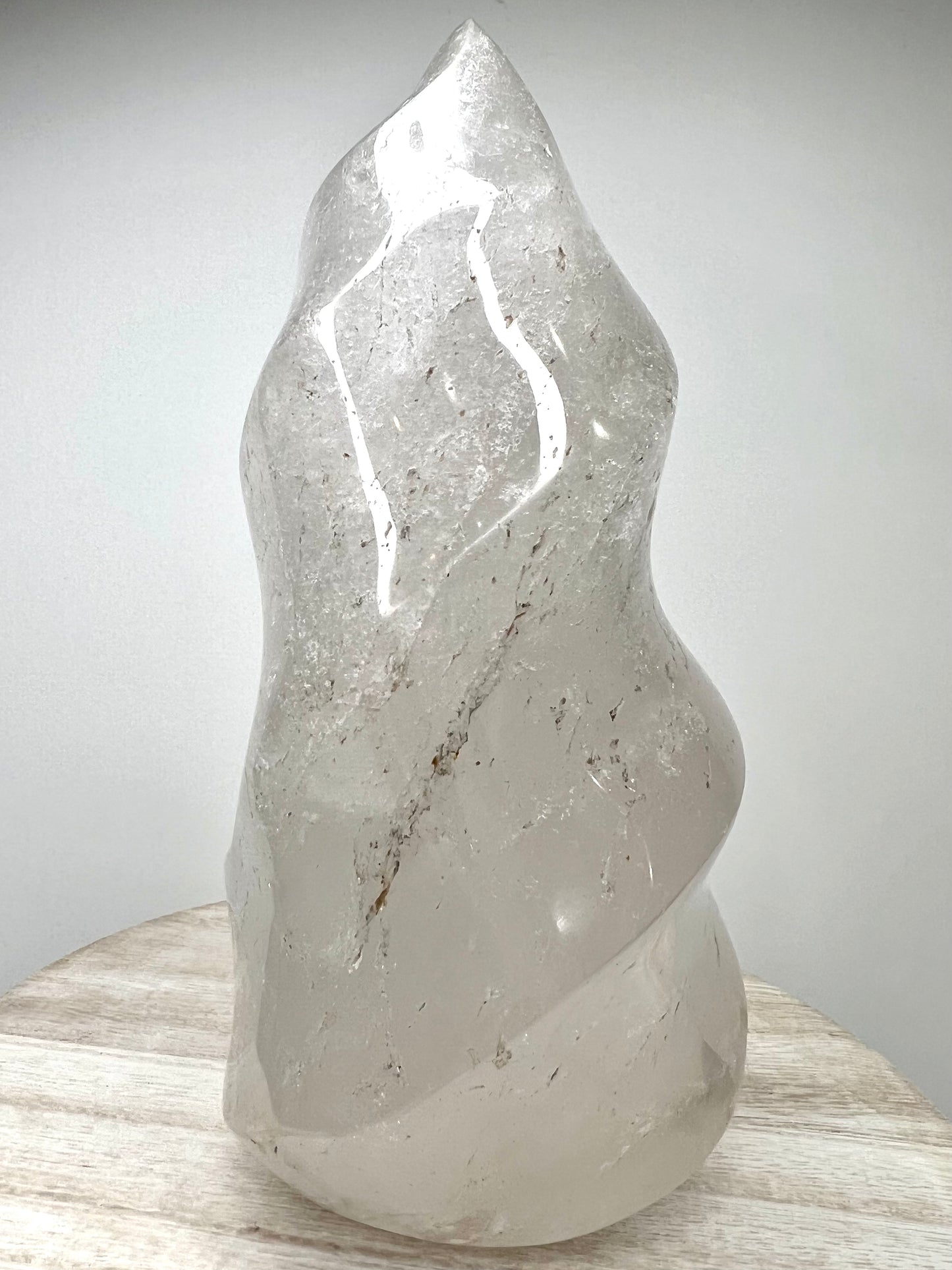 Quartz, Clear - Flame - SolRising The Rock Shop